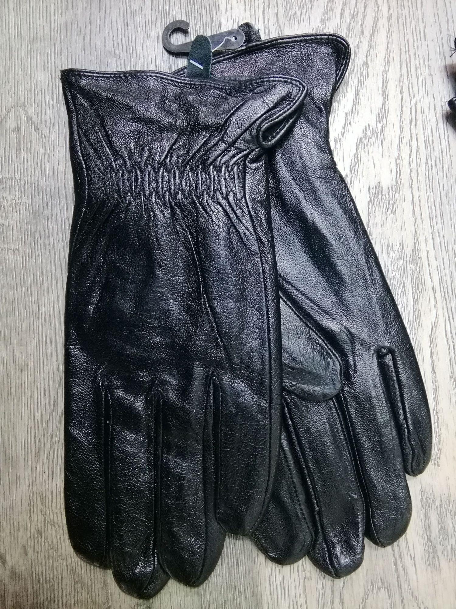 REAL LEATHER GLOVE ถุงมือหนังแท้ชายมือไซร์ยุโรปหนังลูกม้าแท้ถุงมือหนังบุขนนิ่มด้านใน 3XL