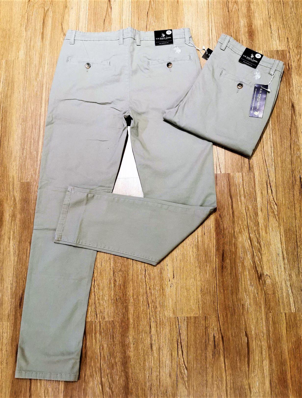 POLO RALPH LAURE NSTRAIGHT-FIT FLAT-FRONT STRETCH TWILL CHINO PANTS FOR MEN   KHAKI 28-  40 ( READY STOCK )