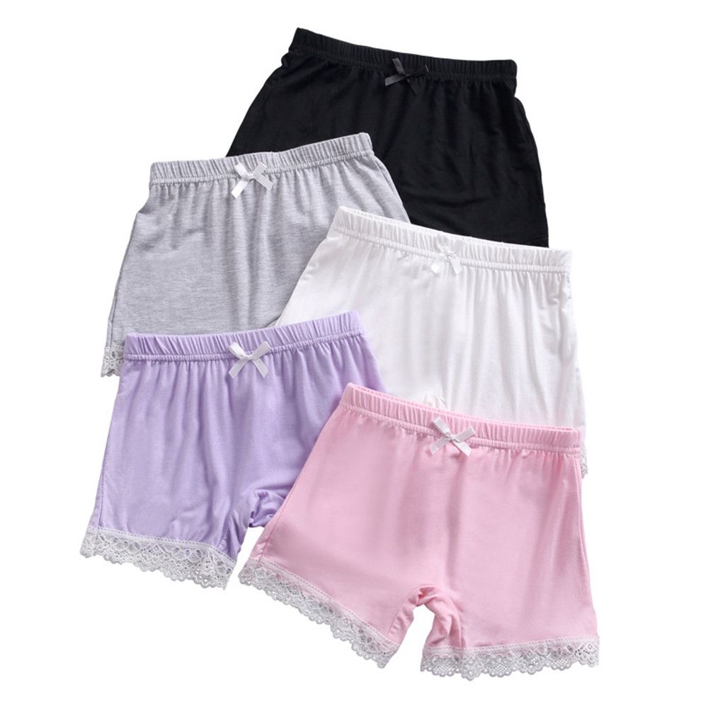 SXXINGI Summer Playground Sports 3-12 Years Old Gym Bike Shorts Girls Lace Shorts Safety Pants