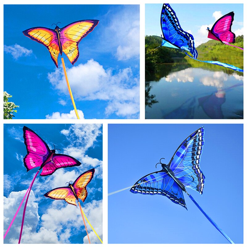 Free Shipping Pole Swallow Kite Flying Toys For Children Handle