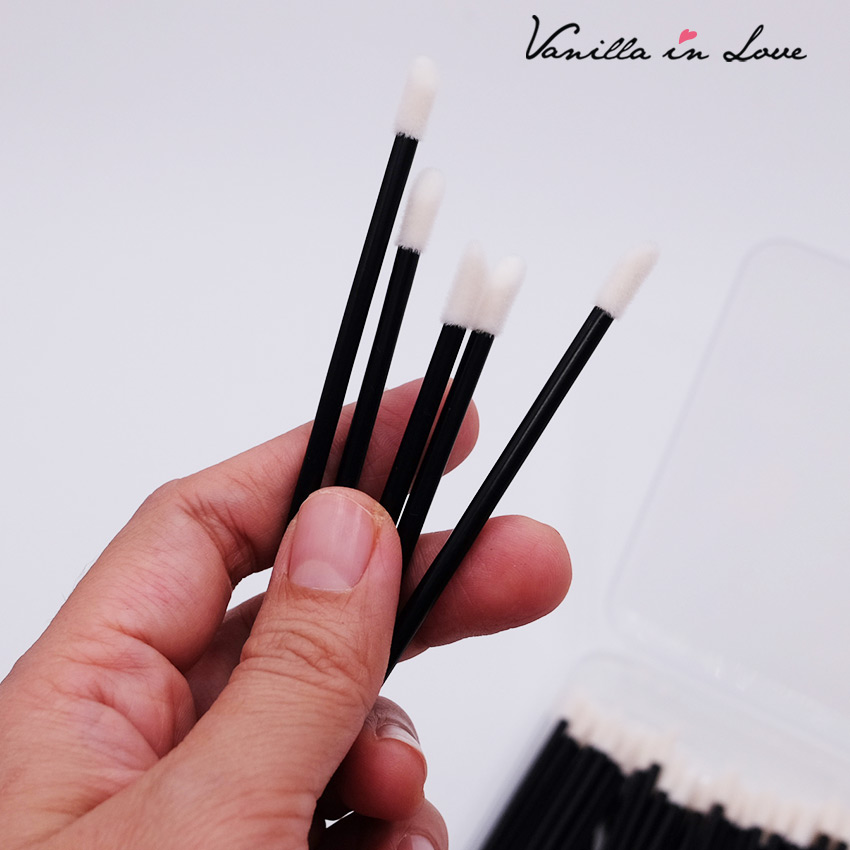 SB80 แปรงทาปากใช้แล้วทิ้ง Disposable lip brush pack 50 ชิ้น Lazada.co.th