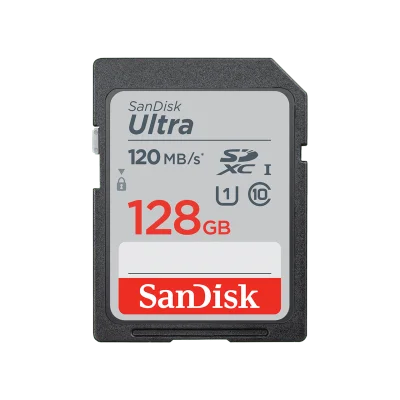 SanDisk Ultra SD Card 128GB Class 10 Speed 120MB/s (SDSDUN4_128G_GN6IN)