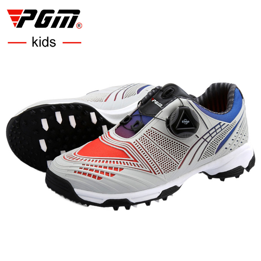 Pgm Boa Kids รหัส Xz105 รองเท้ากอล์ฟ สำหรับเด็ก ระบบผูกเชือก Auto Lacing System จัดส่งฟรี. 