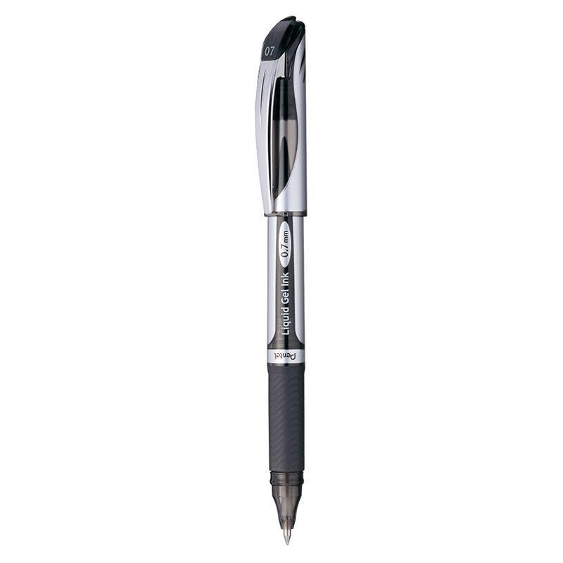 Electro48 เพนเทล ปากกาหมึกเจล รุ่น Energel BL57-A ขนาด 0.7 มม. ด้ามสีเงิน หมึกเจลสีดำ