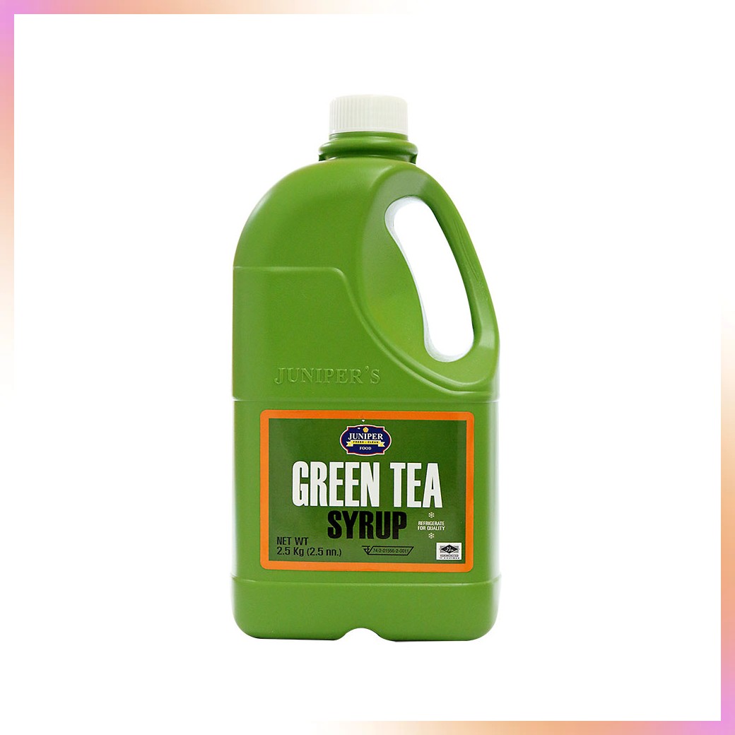 Juniper Green Tea Syrup 2.5 Kg. น้ำเชื่อม ไซรัป เก็บปลายทางได้จ้า