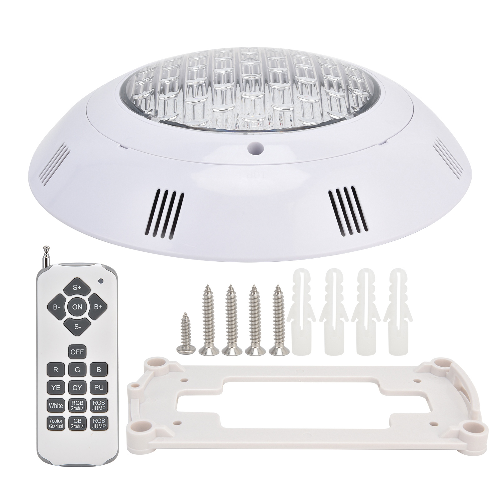 Waterproof LED Swimming Pool Light Wall‑Mounted RGB 18 Key Remote ...