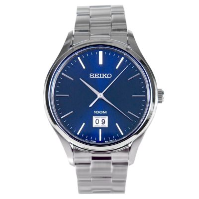 ดูภาพ Karnvera Shop Seiko Men's Neo Classic Blue Dial นาฬิกาข้อมือสุภาพบุรุษ สีเงิน Stainless Strap รุ่น SUR021P1 เพิ่มเติม Karnvera Shop Seiko Men's Neo Classic Blue Dial นาฬิกาข้อมือสุภาพบุรุษ สีเงิน Stainless Strap รุ่น SUR021P1