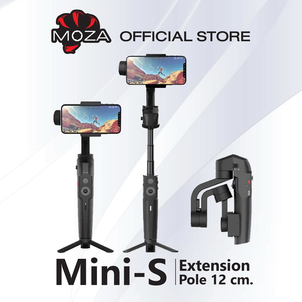 MOZA Mini S (ยืดได้ 12 cm) ไม้กันสั่น 3 แกน พับได้ สำหรับมือถือ SmartPhone (ประกันศูนย์ไทย 1 ปี) Cover 2 Pro