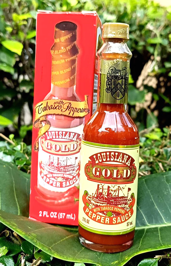 Louisiana Gold Red Pepper Sauce with Tabasco Peppers 5 fl. oz. เปปเปอร์ซอส (ซอสปรุงรส ตราหลุยส์เซียน่า โกลด์) 57 มล.