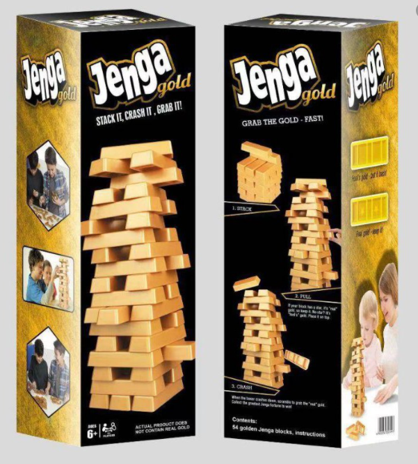 Sanook jang เกมตึกถล่ม Jenga Tetris  ของเล่นเสริมทักษะ สำหรับ 8 ปีขึ้นไป พร้อมส่งทุกวัน