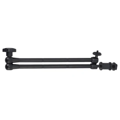 20Inch Adjustable Articulating Friction Magic Arm with Hot Shoe Mount for LED Light DSLR Rig LCD Monitor