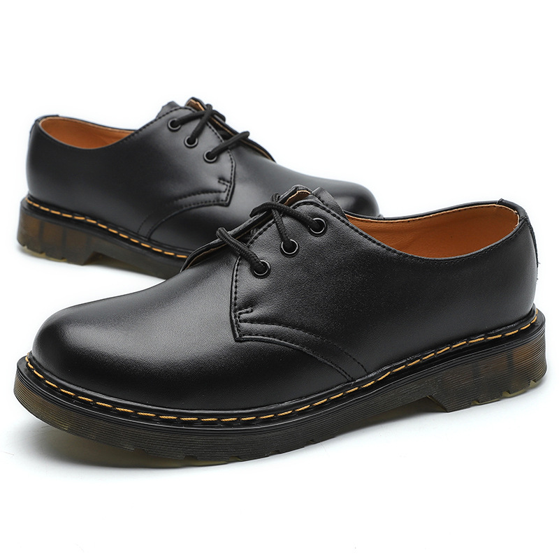 【new Item】Dr.Martendr Spring Martin Shoes Men's Leather 1461 British Style Large Size Short Boots Round Toe Men and Women Couple...