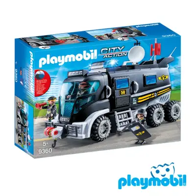 Playmobil ซิตี้แอคชั่น SWAT รถปฎิบัติการณ์พิเศษ PM-9360