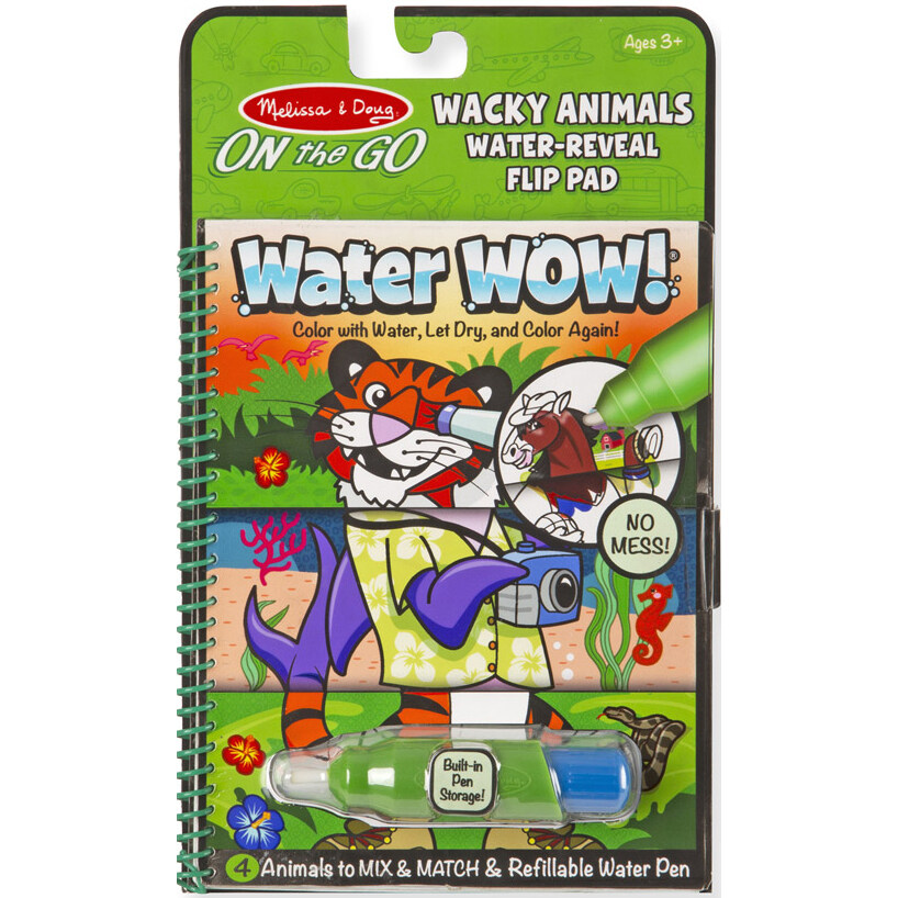 [ระบายน้ำ+รียูส] ระบายสีด้วยน้ำ รุ่นสัตว์ เล่นซ้ำได้ Melissa & Doug Reusable Water Wow Animals หลากรุ่น 5376/9464/30176 รีวิวดีใน Amazon USA พกพาได้