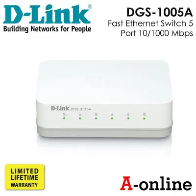 D-Link Fast Ethernet Switch 5 Port 10/1000 Mbps DGS-1005A/aonline