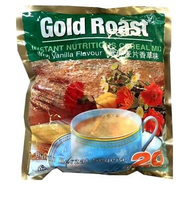 Gold Roast Instant nutritious cereal mix เครื่องดื่ม ข้าวโอ๊ต ผสมวานิลลา 3in1 พร้อมชง บรรจุ 20ซอง