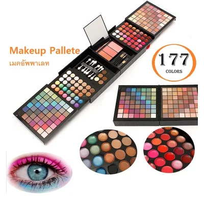 Makeup 177 Color Eye Shadow Palette Layers Concealer Lipstick Powder Blush Cosmetics Set Matte Eyeshadow Palette With Brush