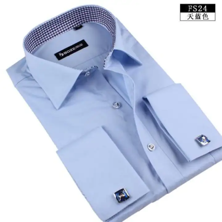 mens formal shirts with cufflinks