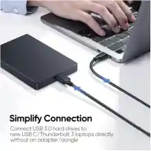 ภาพขนาดย่อของภาพหน้าปกสินค้าUgreen USB C to Micro B 3.0 Cable 5Gbps 3A Fast Data Sync Cord For Macbook Hard Drive Disk HDD SSD C จากร้าน ppandgadget บน Lazada ภาพที่ 5