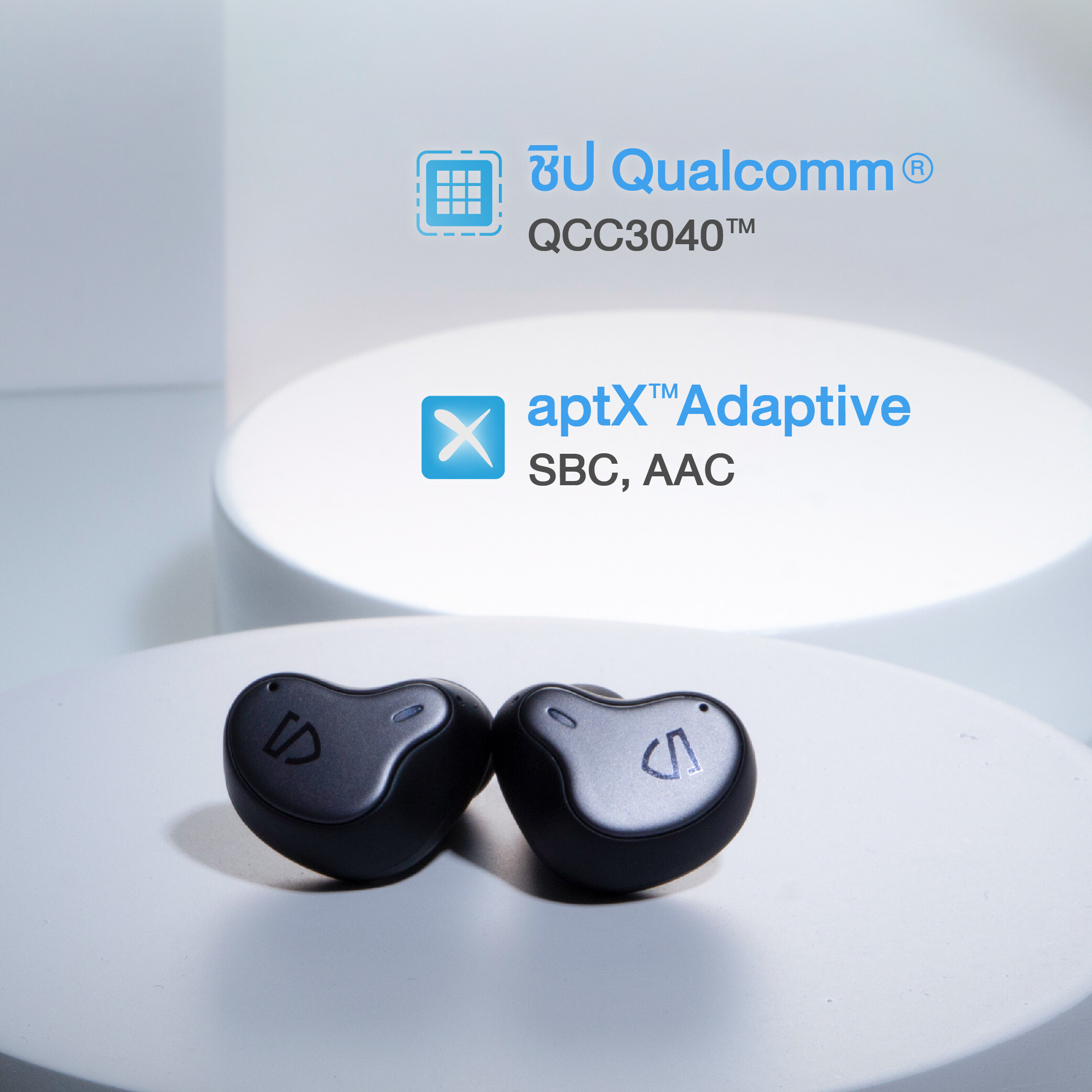 (ประกันศูนย์1ปี) Soundpeats H1 Bluetooth 5.2 หูฟัง หูฟังบลูทูธ หูฟังไร้สาย True Wireless Earphone