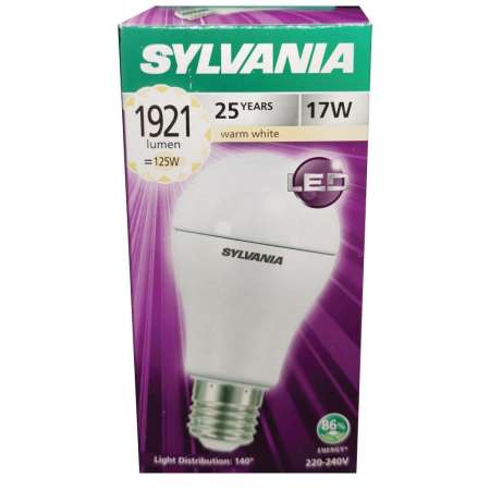 SYLVANIA หลอดไฟ LED ECO ToLEDo A60 17W E27 2700K (แสงวอร์มไวท์) SYLVANIA หลอดไฟ LED ECO ToLEDo A60 17W E27 2700K (แสงวอร์มไวท์)