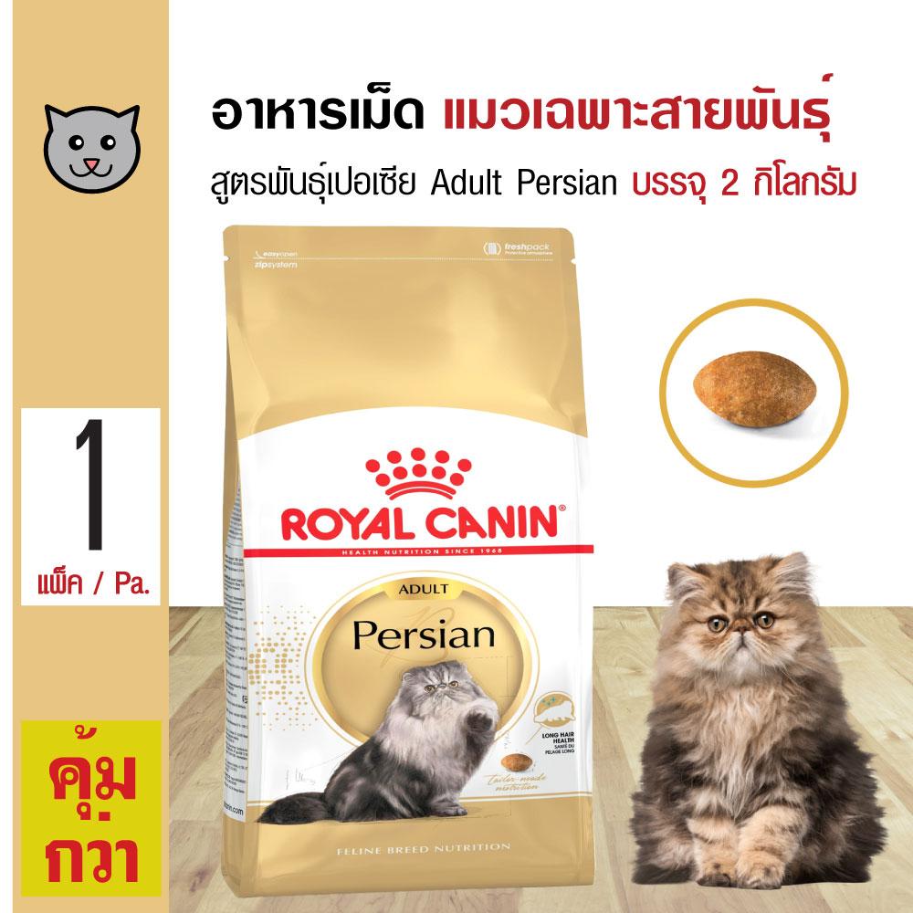 Royal Canin Adult Persian 2 Kg. อาหารแมว สูตรแมวเปอร์เซีย ช่วยบำรุงขน แมวโตอายุ 1 ปีขึ้นไป (2 กิโลกรัม/ถุง)