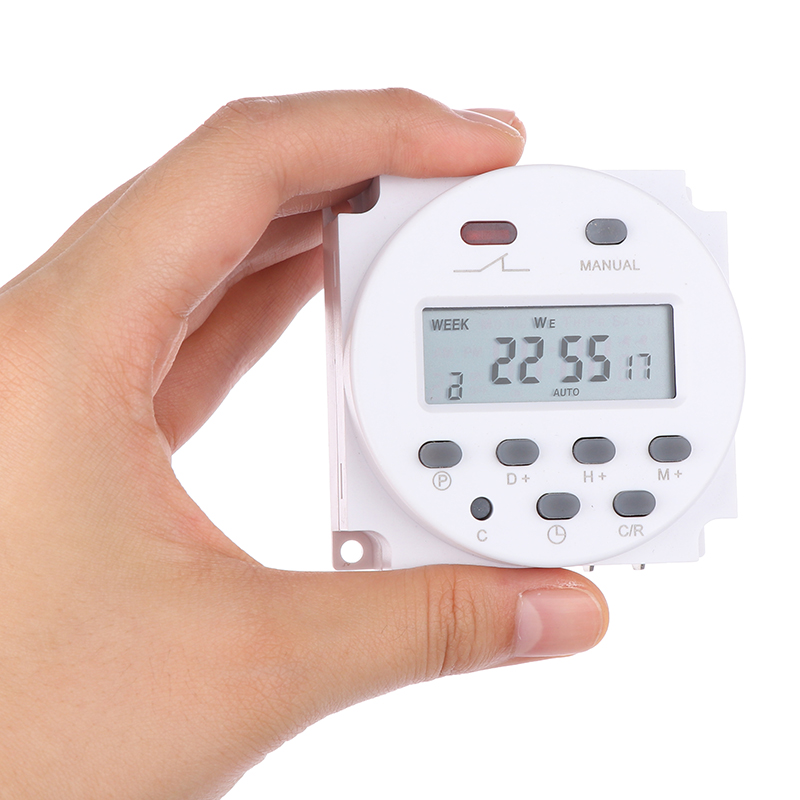 REMAI Digital timer DC /AC 12V 16A LCD display programmable timer OVP ...