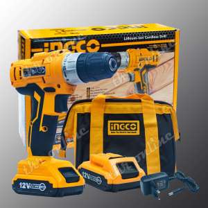 (ส่งฟรี) ING-CO สว่านไร้สาย 12V สว่านแบตเตอรี่ไร้สาย สว่านไฟฟ้า แบตเตอรี 2ก้อน
Lithium-lon cordless Drill