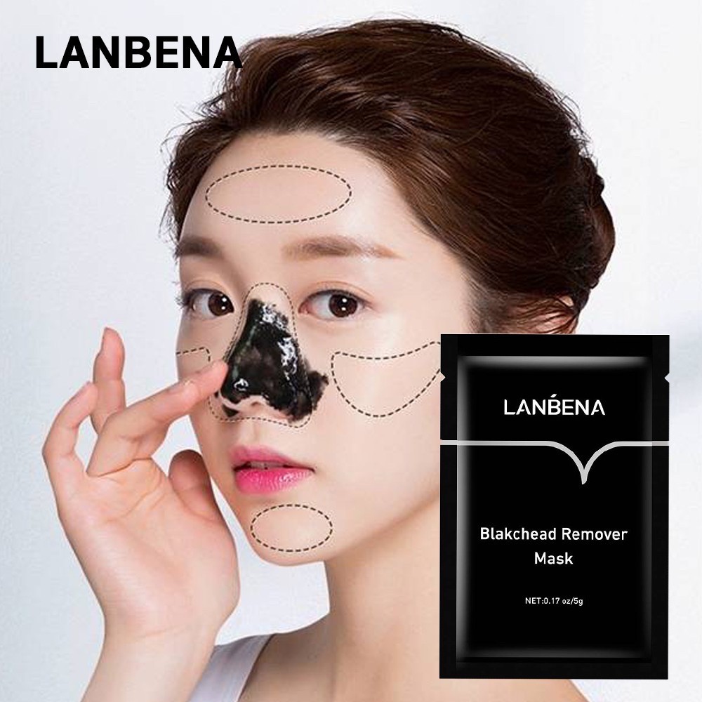 LANBENA แท้ มาส์กลอกสิวเสี้ยน โคลนลอกสิวเสี้ยน ครีมลอกสิว ออกจริง