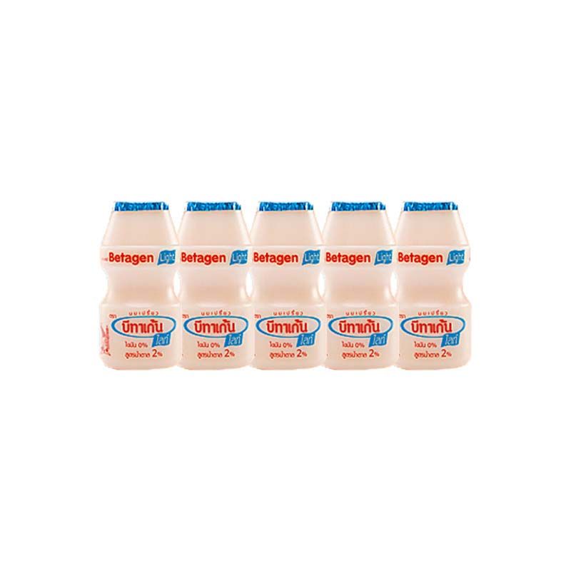 บีทาเก้นไลท์ นมเปรี้ยว 85 มล. x 5 ขวด/Betagen Light Yoghurt 85ml x 5 bottles