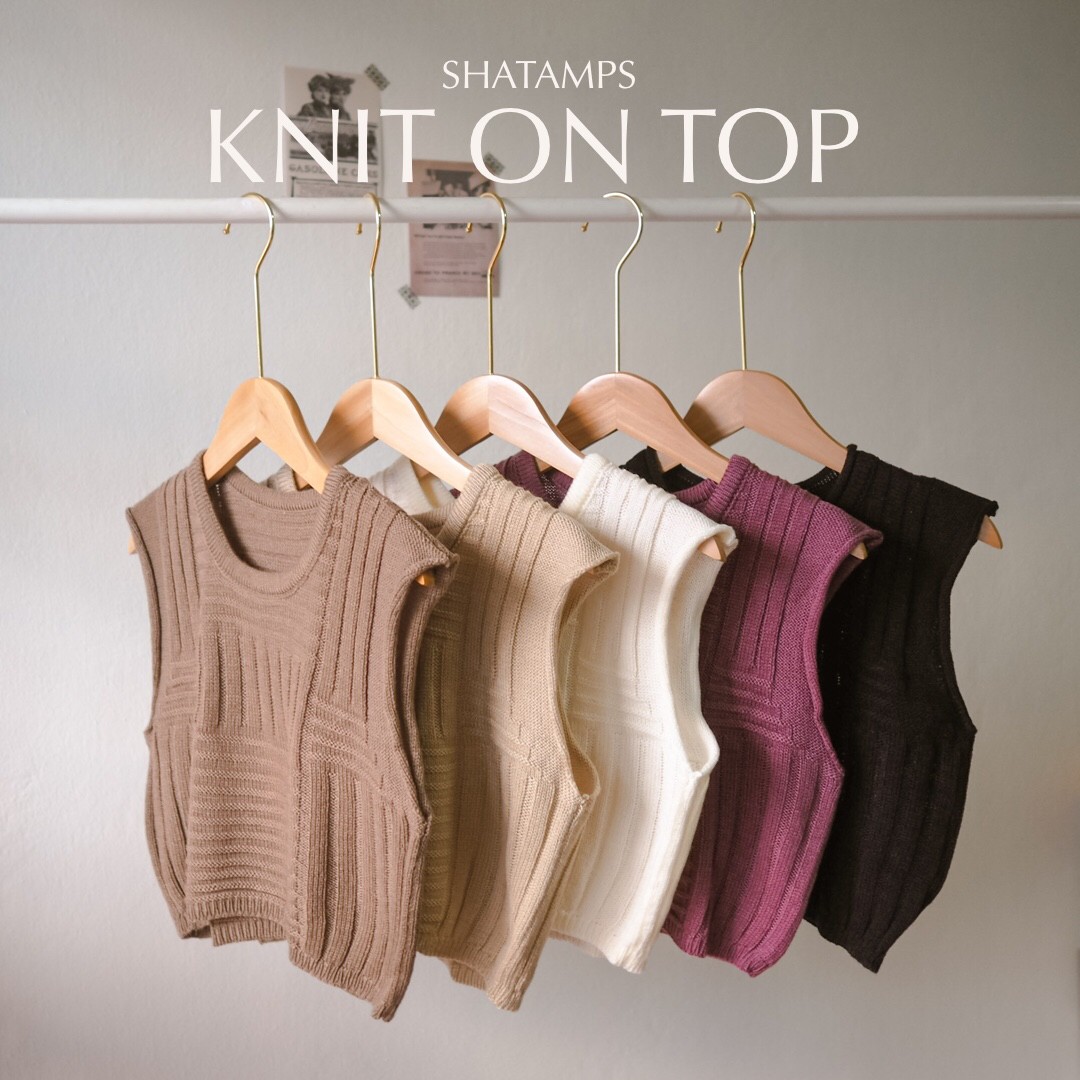 Shatamps - Knit on Top (Brown, Black, Cream, White, Purple) | Shatamps.instyle