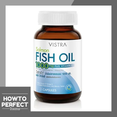(( Salmon 100เม็ด )) VISTRA วิสตร้า Fish Oil FishOil น้ำมันปลา ฟิชออย Salmon