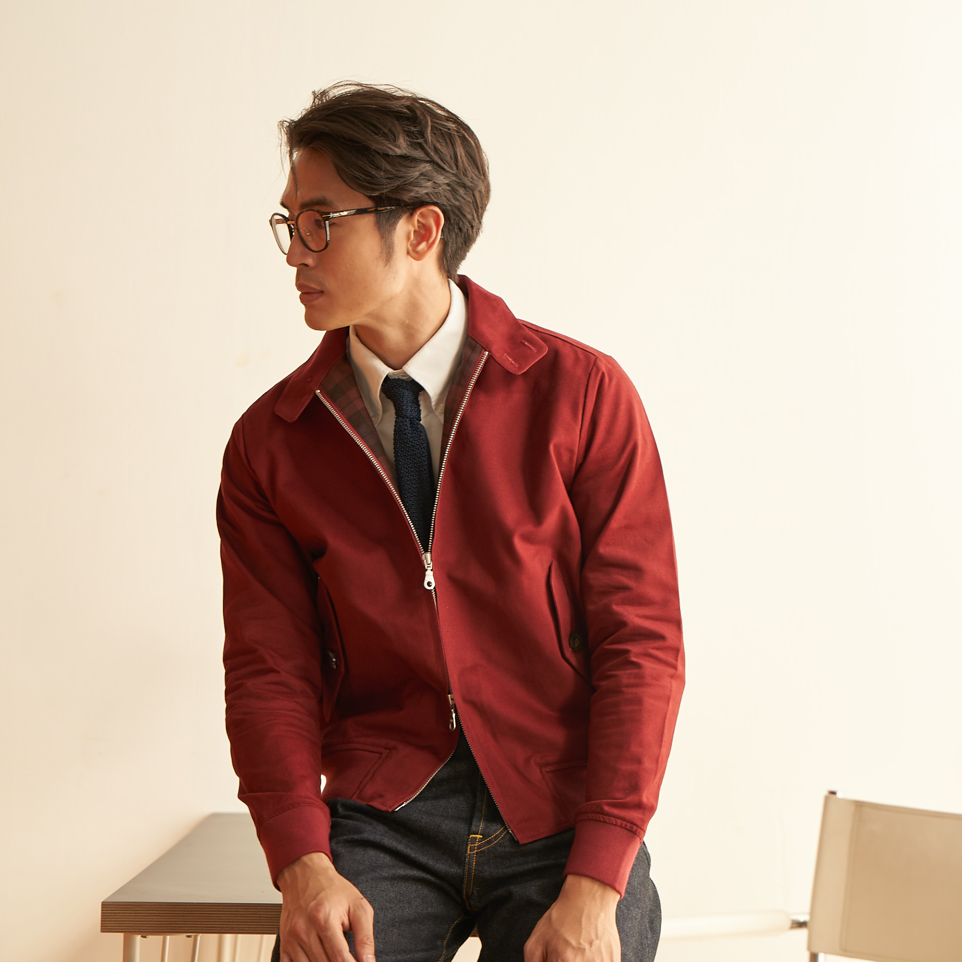 The Rimm Harrington Jackets in Maroon เสื้อแจ็คเก็ตฮาริงตั้น แจ็คเก็ต