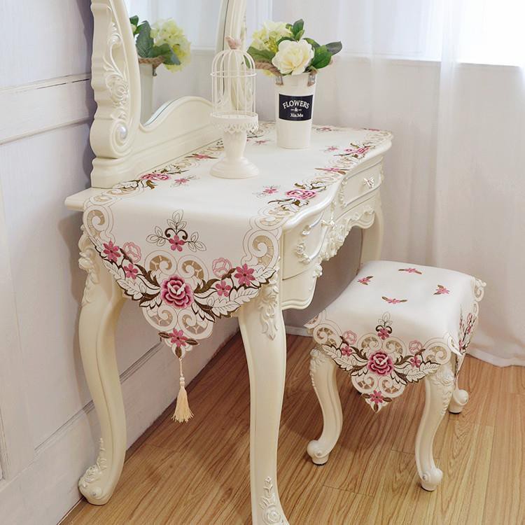 Dressing table cloth dustproof cover towel fabric bedroom dressing