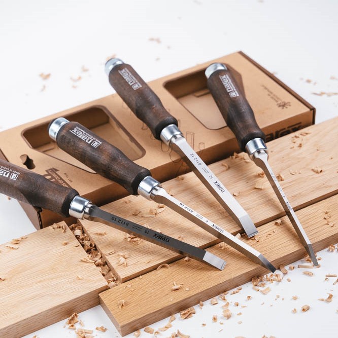 Narex Mortise Chisel Set 4 pcs. สิ่วช่างไม้ 4 ชิ้น ชุดสิ่วงานไม้ ชุด