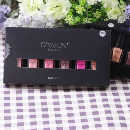 ยาทาเล็บ Set 6ขวด ยาทาเล็บสีสวยคุณภาพดี OYAFUN 6pcs*5ml. / กล่อง