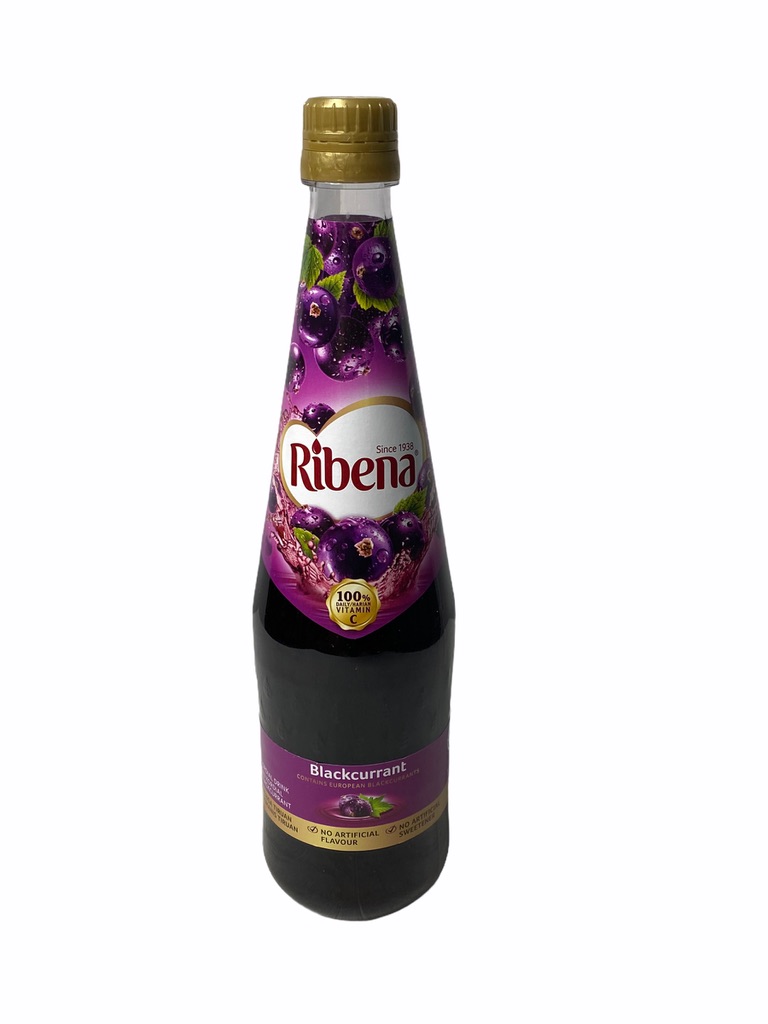 Ribena Black Currant Fruit  Cordial Drink 1 Litre ลิตร สินค้านำเข้าจากมาเลเซีย 1ขวด/บรรจุปริมาณ 1 Litreลิตร ราคาพิเศษ สินค้าพร้อมส่ง