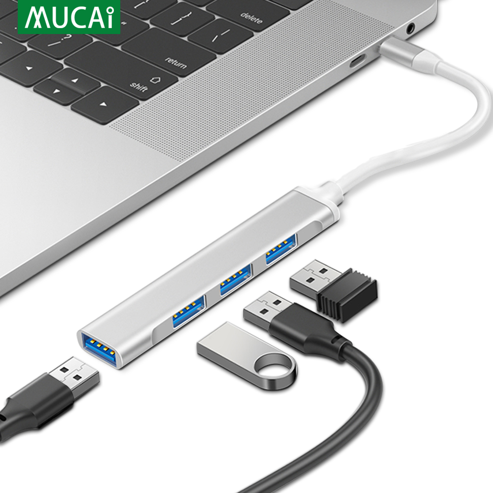USB C HUB Dock 3.0 ความเร็วสูง 4/5/6/7 พอร์ตฮับ USB 3.0 TypeC HUB Adapter HDMI 4K USB Hubs