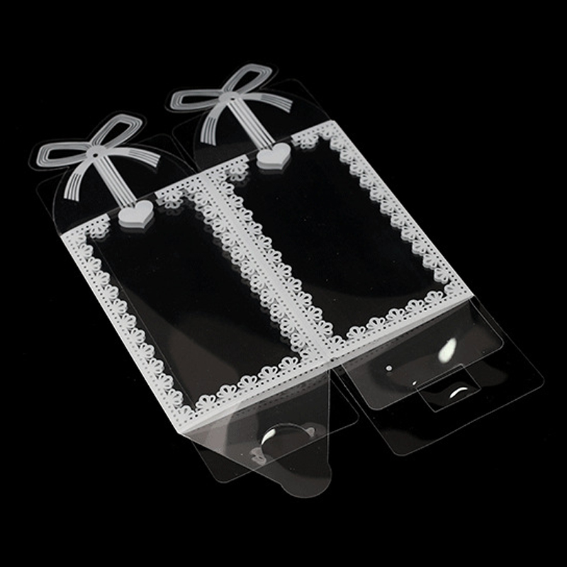 10 Cái Hộp Nhựa PVC Trong Suốt Đám Cưới/Giáng Sinh Màu Xanh Dương, Sự Kiện Đóng Gói Kẹo Sô Cô La