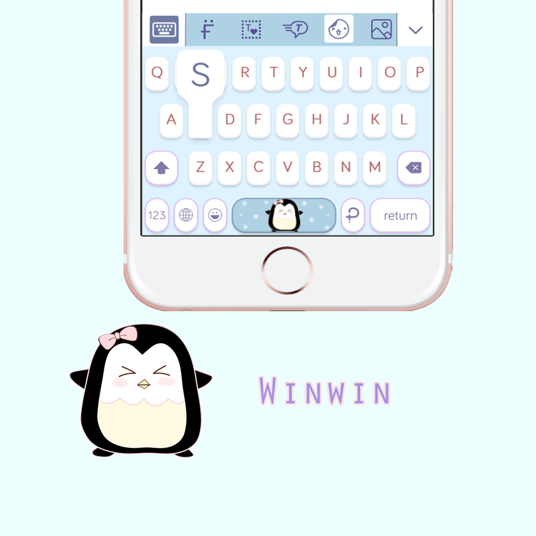 Winwin  Keyboard Theme⎮(E-Voucher) for Pastel Keyboard App