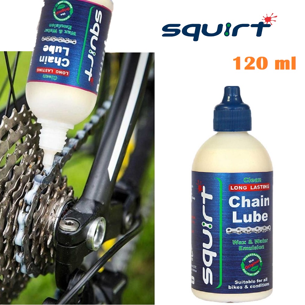 SQUIRT LUBE น้ำมัน แว็กซ์ หยอดโซ่จักรยาน ขนาด 120 ml (จำนวน 1 ขวด) squirt lube Lazada.co.th