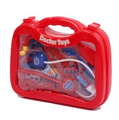 ชุดของเล่นเด็กแพทย์ของเล่นกล่องของเล่นเด็กกระเป๋าเดินทางอุปกรณ์ทางการแพทย์แบบพกพาเกมของเล่นเด็ก