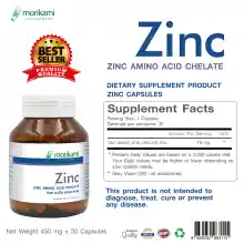 ภาพขนาดย่อของภาพหน้าปกสินค้าZinc x 3 ขวด ซิงค์ อะมิโน แอซิด คีเลต Zinc Amino Acid Chelate โมริคามิ ลาบอราทอรีส์ morikami LABORATORIES แร่ธาตุสังกะสี บรรจุ ขวดละ 30 แคปซูล (ราคาโปรโมชั่น) จากร้าน VITAMIN IMPORT บน Lazada ภาพที่ 3