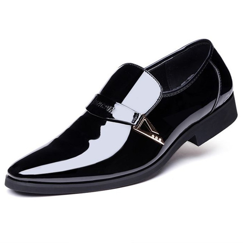 รองเท้าหนัง สำหรับผู้ชาย ทรงลำลอง สีดำ รุ่น Men's shoes new tide shoes Korean trend men's shoes38-48