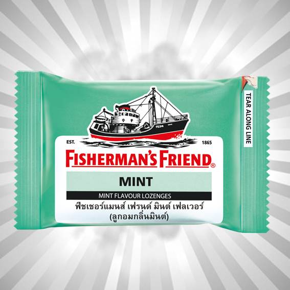 Fisherman's Friend ลูกอมฟิชเชอร์แมนเฟรนด์ 25 G สีเขียวล้วน (2642)
