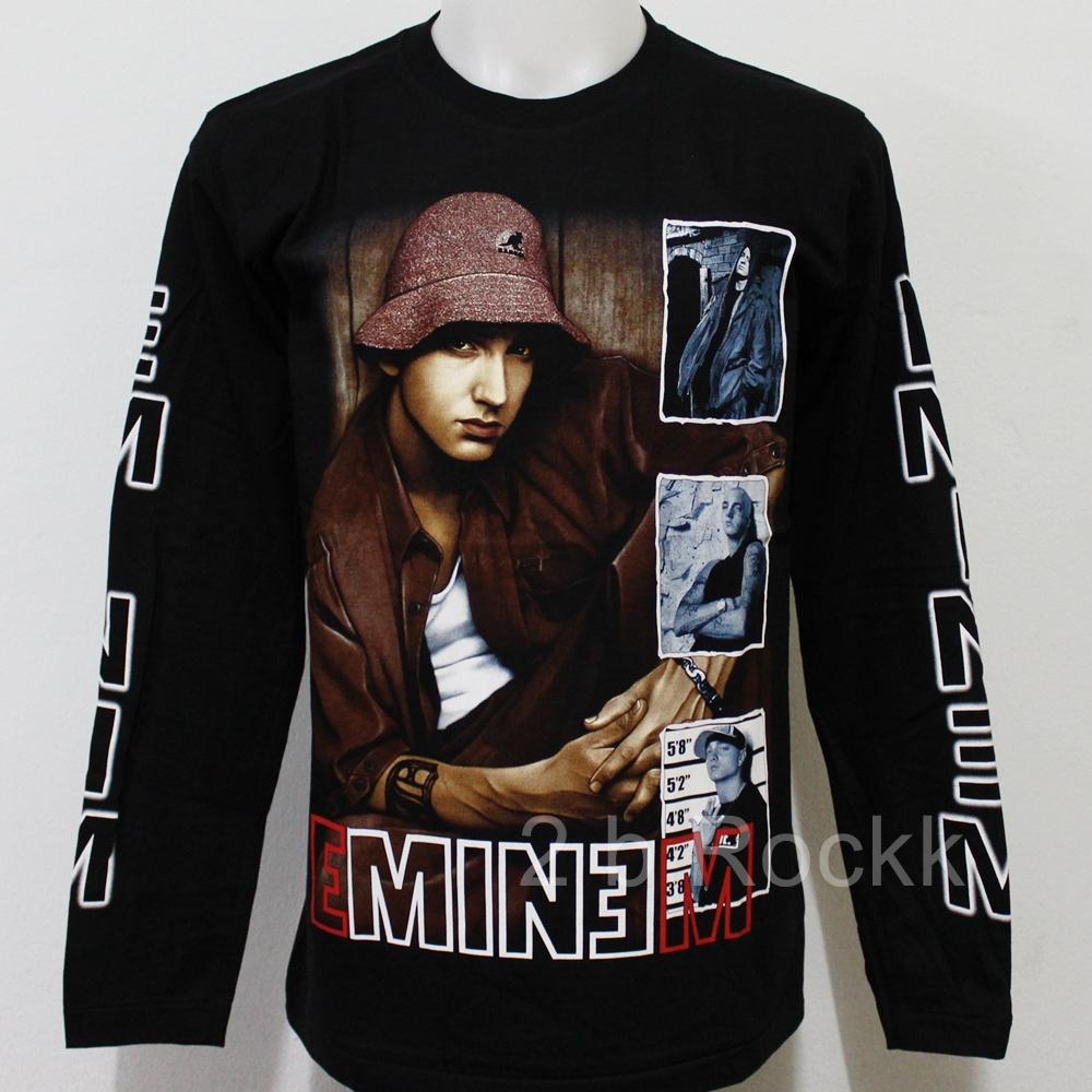 เสื้อวง Eminem เสื้อยืด เสื้อ แขนยาว เอ็มมิเน็ม LE24 Size ยุโรป