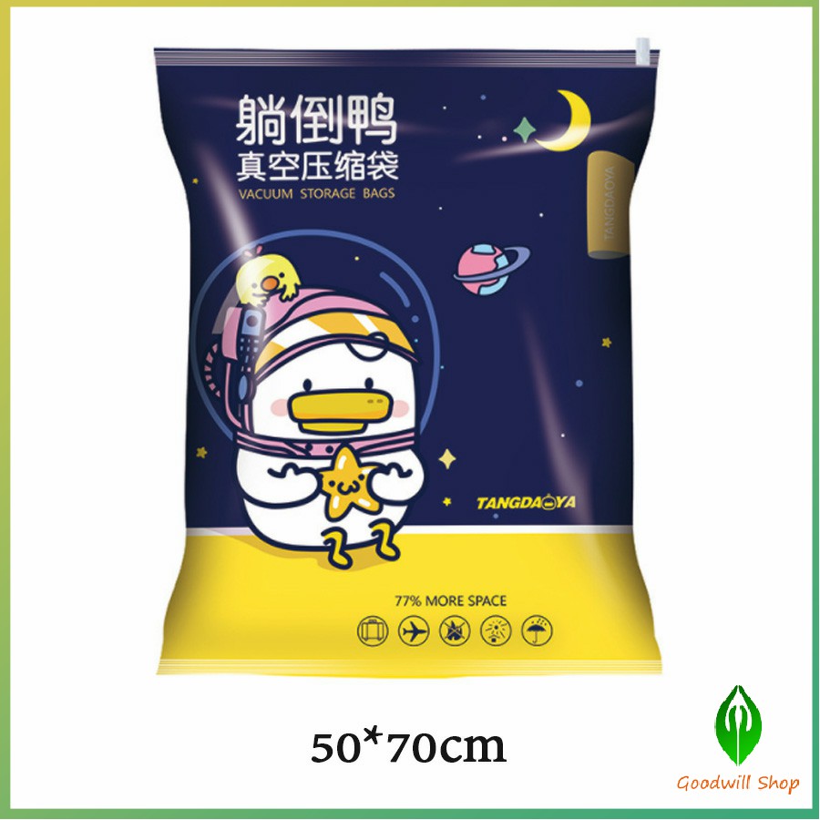 Gw ถุงเก็บผ้านวมสุญญากาศ ถุงเสื้อผ้า ถุงจัดระเบียบกระเป๋าเดินทาง ถุงบีบ