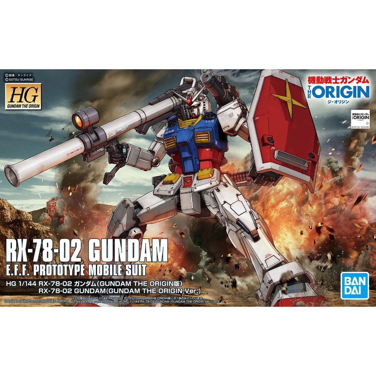 HG 1/144 : RX-78-02 Gundam (Gundam The Origin Ver.)