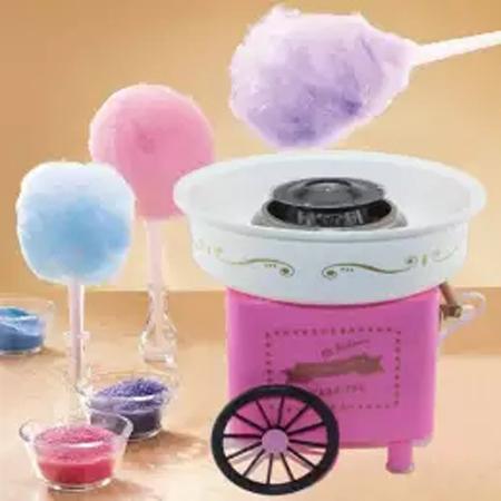 เครื่องทำสายไหม Mini Electric Cotton Candy Maker Marshmallow Machine Children Snack Maker D-M01 - Pink