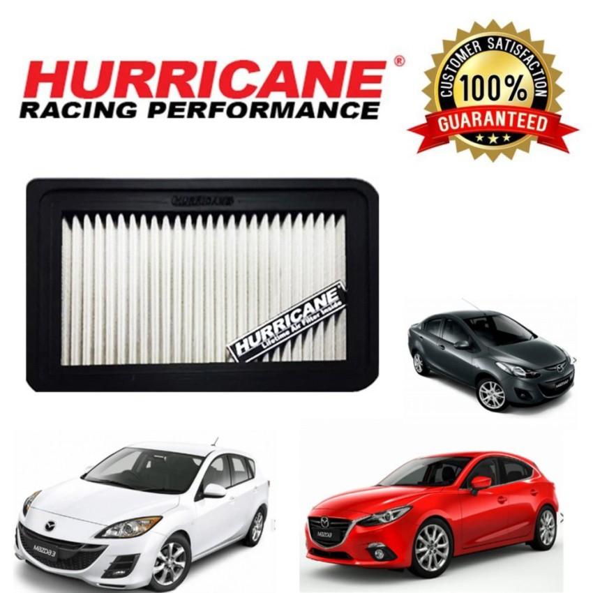 Best saller Hurricane 84-racing กรองอากาศ สเตนเลส มาสด้า2 มาสด้า3 เครื่อง1.3,1.5 ,1.6 (ยกเว้นรุ่น สกายแอคทีฟ-Skyactive) แป้นเหยียบกันลื่น logo logoรถ โลโก้รถ Hurricane ปลายท่อรถยนต์ เสียง เทอโบ หลอก สติกเกอร์ ยานยนต์